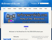 Tablet Screenshot of mrbrewerskids.com